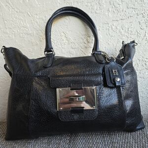 Black Leather Satchel- OH by Joy Gryson- Large- Like New